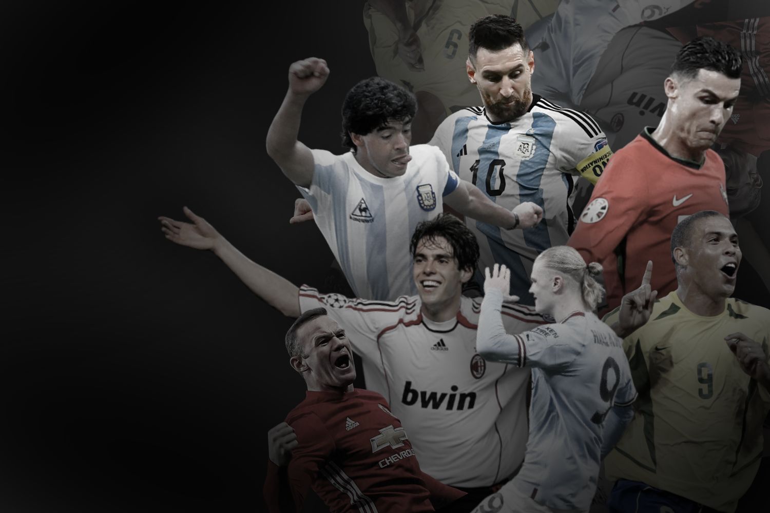 Legendary players signed memorabilia