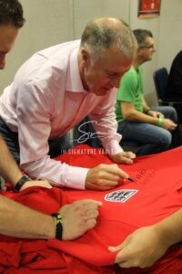 1966 England Shirt signed by 9 Players in Super Deluxe Frame