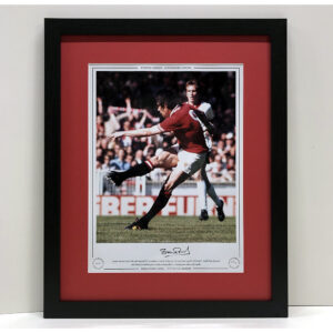 Kevin Moran Signed Manchester United Photo Framed