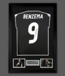 Karim Benzema Singed Real Madrid Shirt Framed