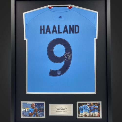 Haaland Manchester City Signed Shirt