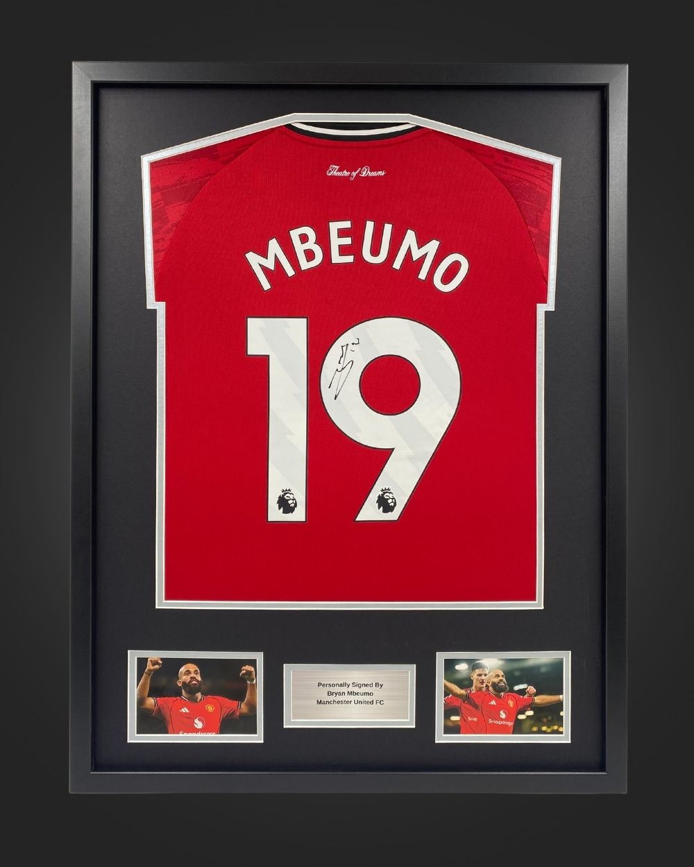 Mbeume Manchester United Signed Shirt Mbeumo Manchester United Signed Shirt