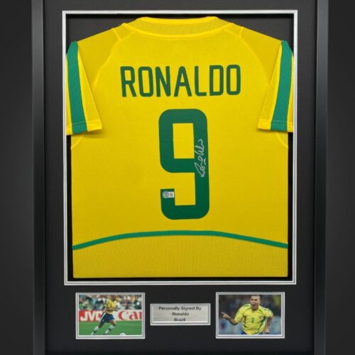 Ronaldo R9 Brazil Signed Shirt