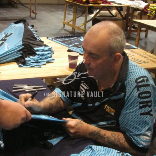 Taylor signed darts shirt